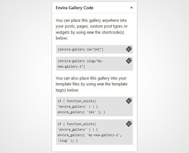 Envira Gallery Code - Envira Gallery Envira Gallery Code