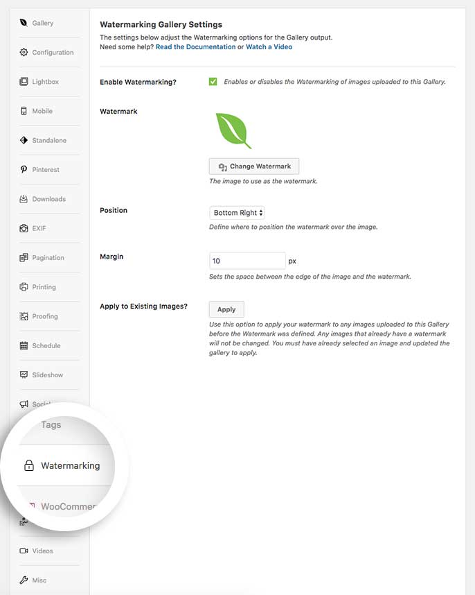 Enable Envira Watermarking