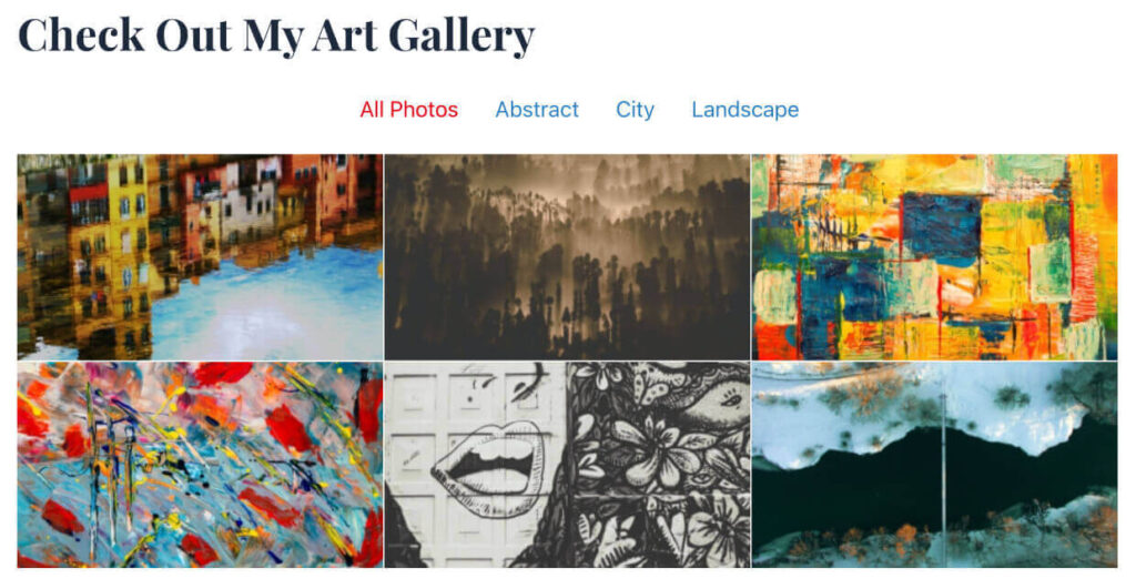 filterable gallery - portfolio example 1 1 1 - Envira Gallery filterable gallery - portfolio example