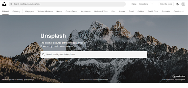screenshot-9 - Envira Gallery best stock photo and video sites unsplash