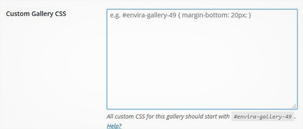 Use Custom CSS