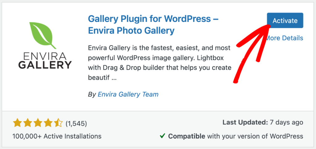 activate-envira-gallery-lite 1 1 - Envira Gallery Envira Gallery free version - activate Envira Gallery Lite