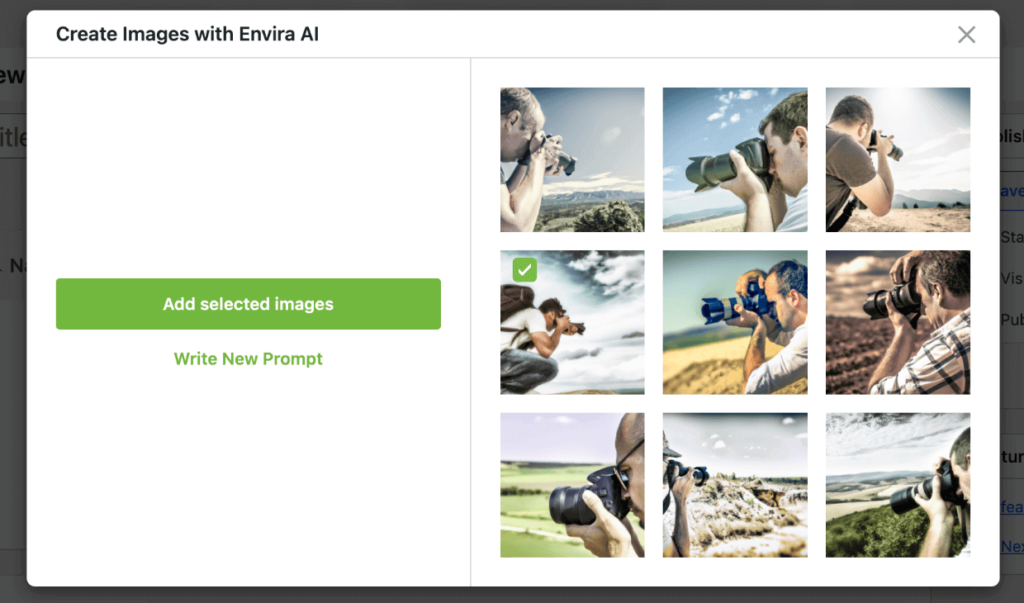 add-envira-ai-images-to-gallery 1 1 - Envira Gallery Envira AI - add selected images to gallery