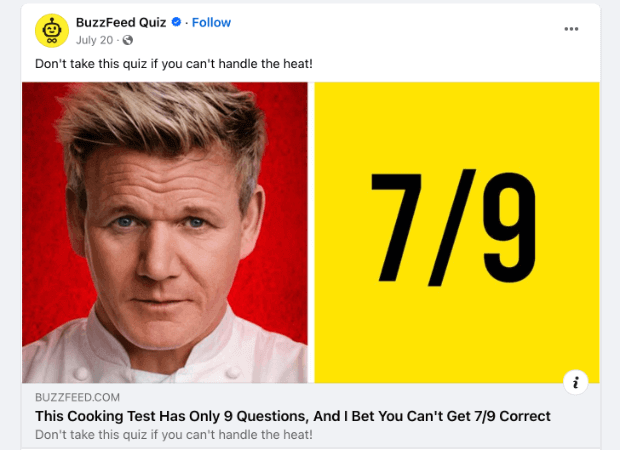 buzzfeed-facebook-quiz-example 1 1 1 - Envira Gallery Facebook quiz example - how to build a brand on social media