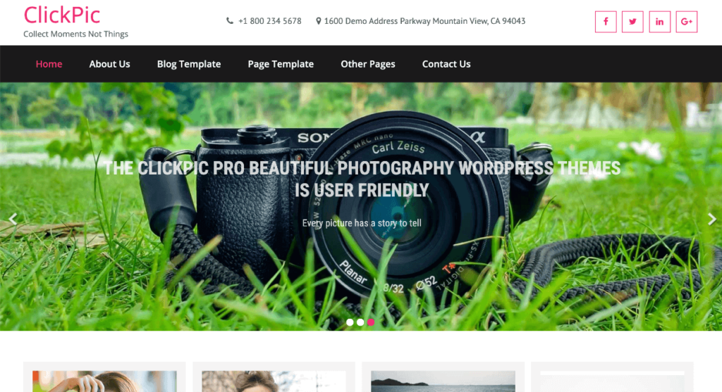ClickPic - free WordPress theme for photographers 1 1 - Envira Gallery ClickPic - free WordPress theme for photographers
