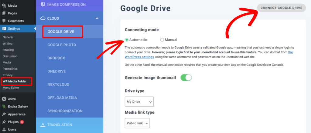 connect-wp-media-library-google-drive 1 1 - Envira Gallery Connect Google Drive with your WordPress Media Library