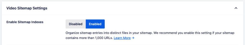 enable-video-sitemap-indexes-aioseo 1 1 - Envira Gallery Enable video sitemap indexes in AIOSEO