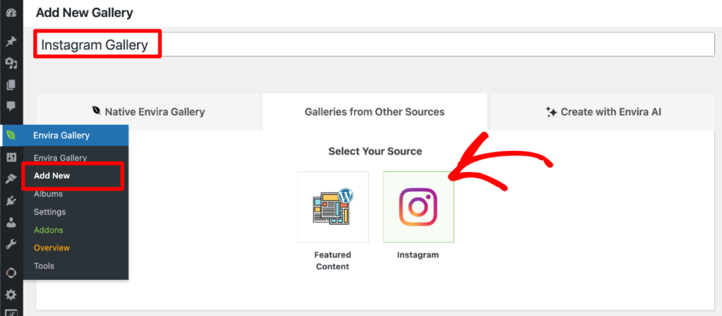envira-gallery-add-new-instagram 1 1 - Envira Gallery Envira Gallery - Add Instagram feed to WordPress