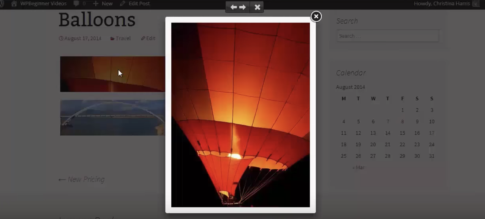 how to add theme to gallery