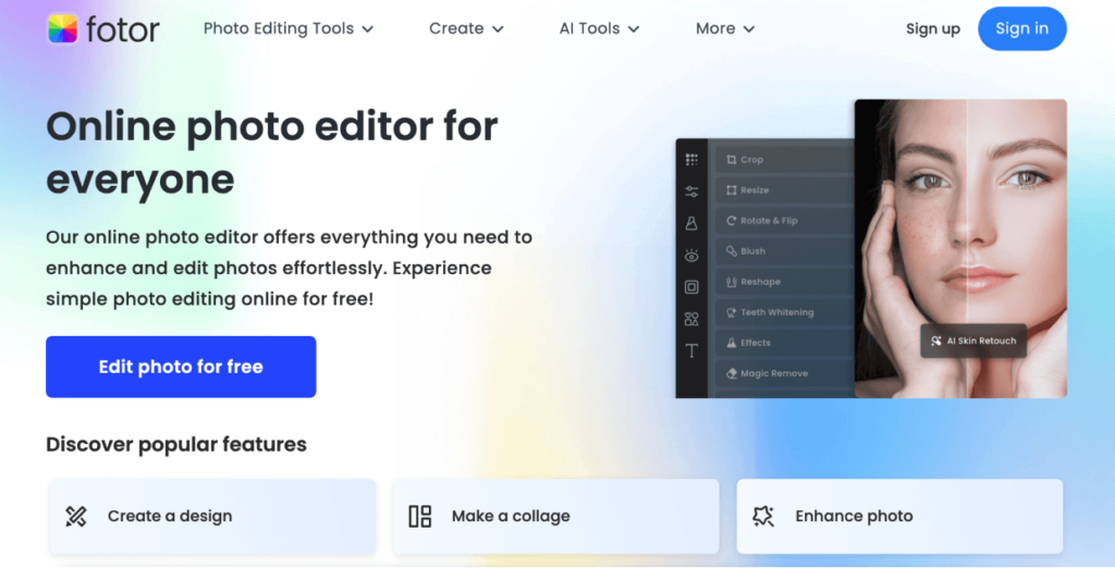 Fotor - image editing software