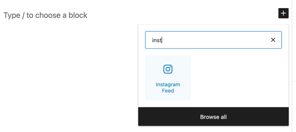 smash-balloon-instagram-feed-block 1 1 1 - Envira Gallery Smash Balloon Instagram Feed block in WP editor