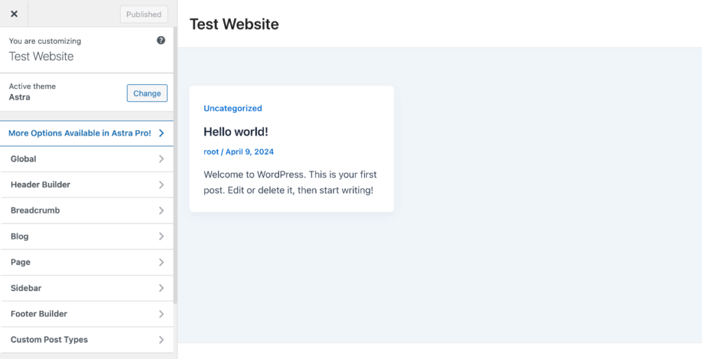 WordPress customizer 1 1 - Envira Gallery WordPress customizer