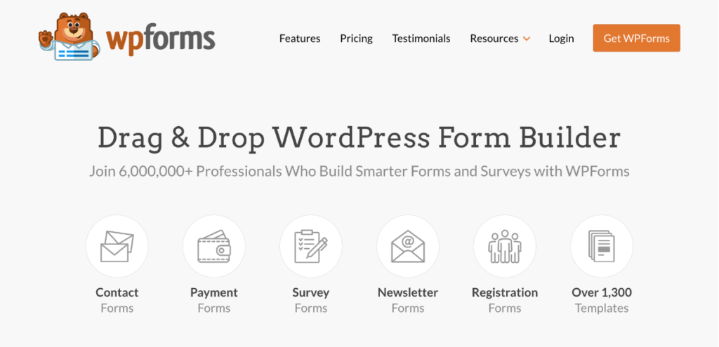 WPForms Home 1 1 - Envira Gallery WPForms Home - best forms plugin for WordPress